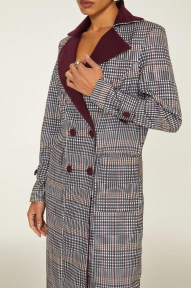 TRENCH COAT COM GOLA CONTRASTE - 353 -