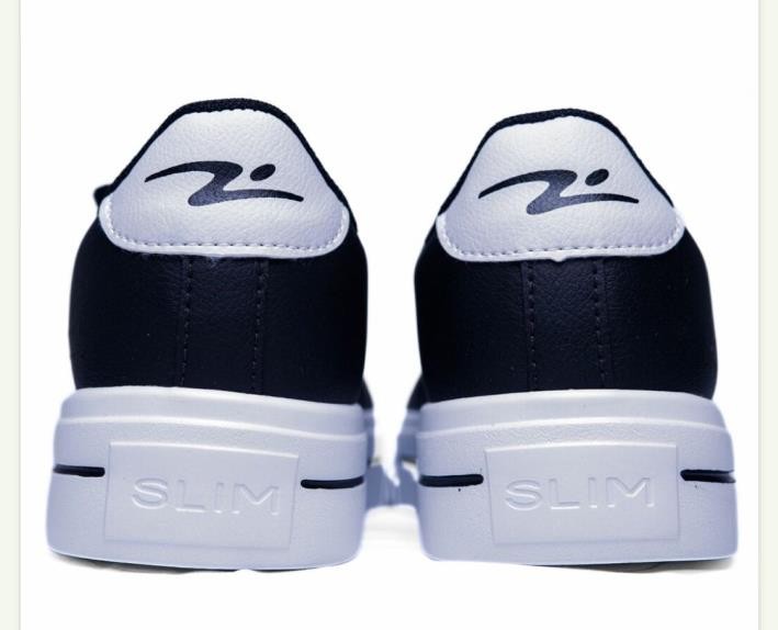 TENIS SLIM PRETO/BRANCO MASCULINO