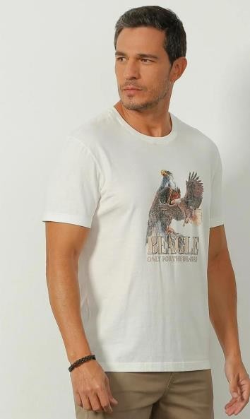 CAMISETA MC COM ESTAMPA MASCULINA - SELA -
