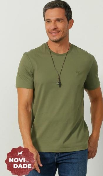 CAMISETA MC COM BORDADO MASCULINA - JIJOCA