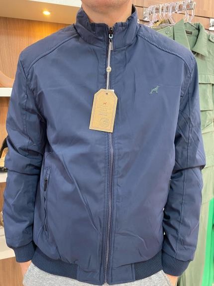 JAQUETA BOMBER PELETIZADA MASCULINA - MARINHO -