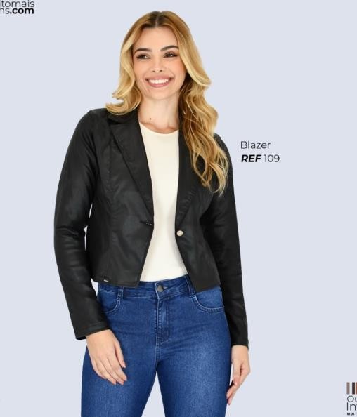 BLAZER CROPPED FEMININO MUITO MAIS-NAO LAVA C/DET.EXTR