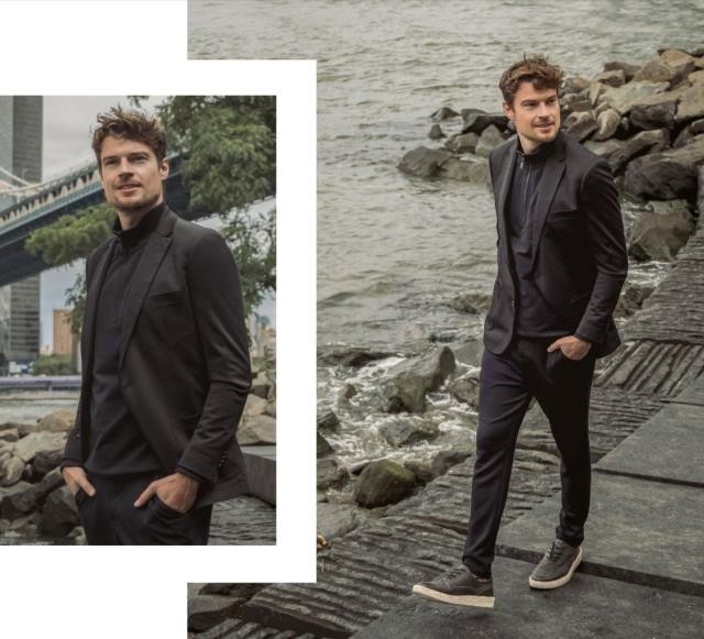 BLAZER MOLETOM COM BOLSOS MASCULINO - PRETO -