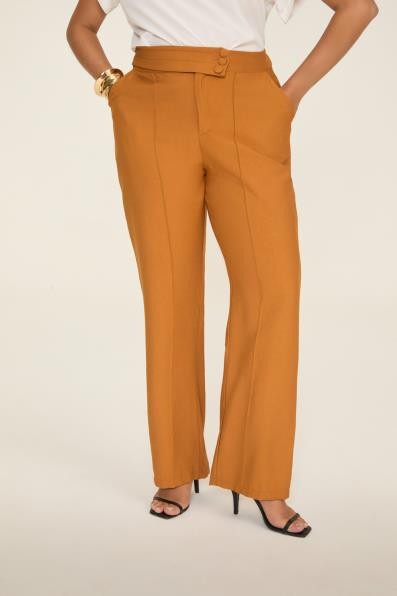 CALÇA COM PREGAS NO CÓS - 01069 -