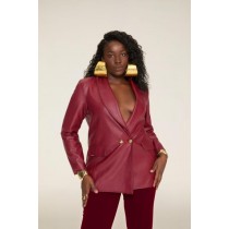 BLAZER ALONGADO EM COURO - 5150 -