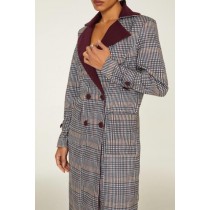 TRENCH COAT COM GOLA CONTRASTE - 353 -