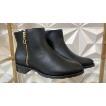 BOTA CANO BAIXO FEMININA CASUAL ZURIQUE PRETA