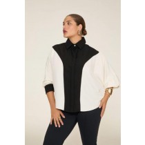 CAMISA DUO COLOR MANGAS MORCEGO - 1462 -