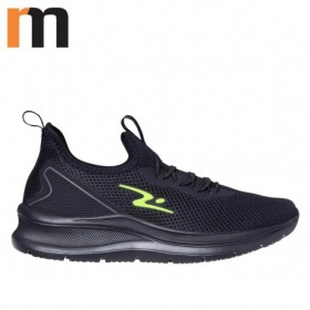 TENIS FLEX GO PRETO/CHUMBO/AMARELO FLUOR
