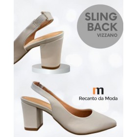 SLINGBACK CINZA VIZZANO