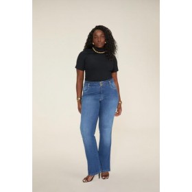 CALÇA JEANS CINTURA SUPER ALTA COM TECNOLOGIA CHAPA BARRIGA - 6060 -