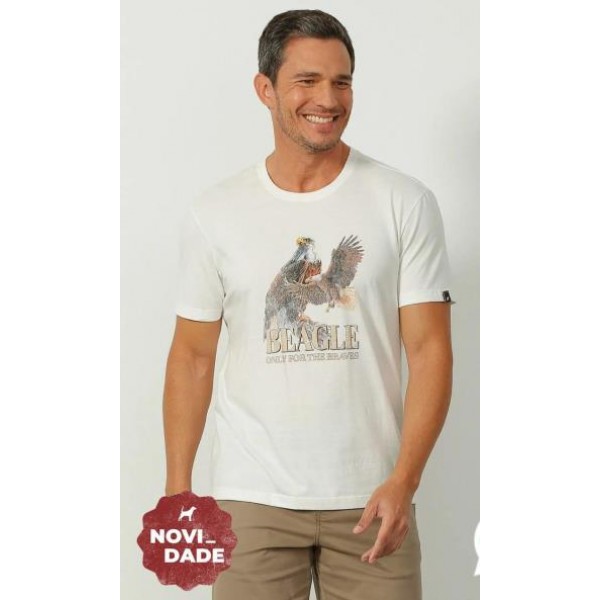 CAMISETA MC COM ESTAMPA MASCULINA - OFF-WHITE