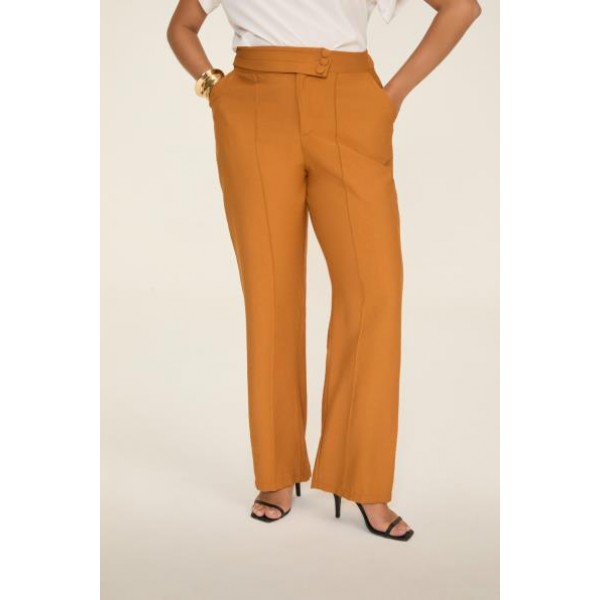CALÇA COM PREGAS NO CÓS - 01069 -