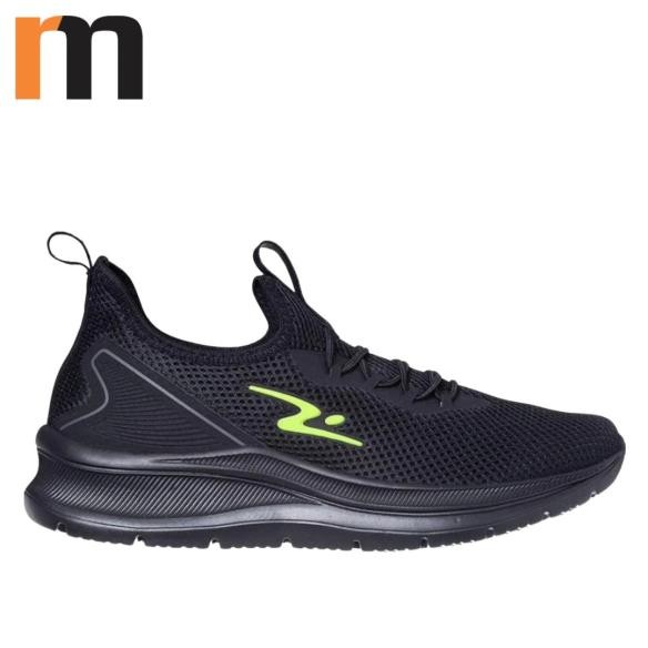 TENIS FLEX GO PRETO/CHUMBO/AMARELO FLUOR