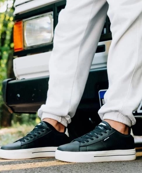 TENIS SLIM PRETO/BRANCO MASCULINO