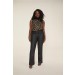 CALÇA JEANS BOOT CUT CINTURA ALTA, COM TECNOLOGIA COMPRIME ABDOMEN - 100 -