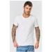 CAMISETA MC COM BORDADO MASCULINA - BRANCO