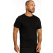 CAMISETA MC COM BORDADO MASCULINA - PRETO