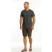 CAMISETA MC COM BORDADO MASCULINA - MESCLA ESCURO