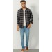 CAMISA ML CONFORT XADREZ MASCULINA - XADREZ PRETO COM COUNTRY -