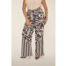 CALÇA ESTAMPADA PANTALONA COM AMARRAÇÃO - 347 -