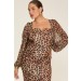 VESTIDO DIAMOND ESTAMPADO JUSTO COM MANGAS EM TRANSPARENCIA - 328 -