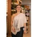 BLUSA ASSIMÉTRICA COM ESTAMPA LOCAL - 1415 -
